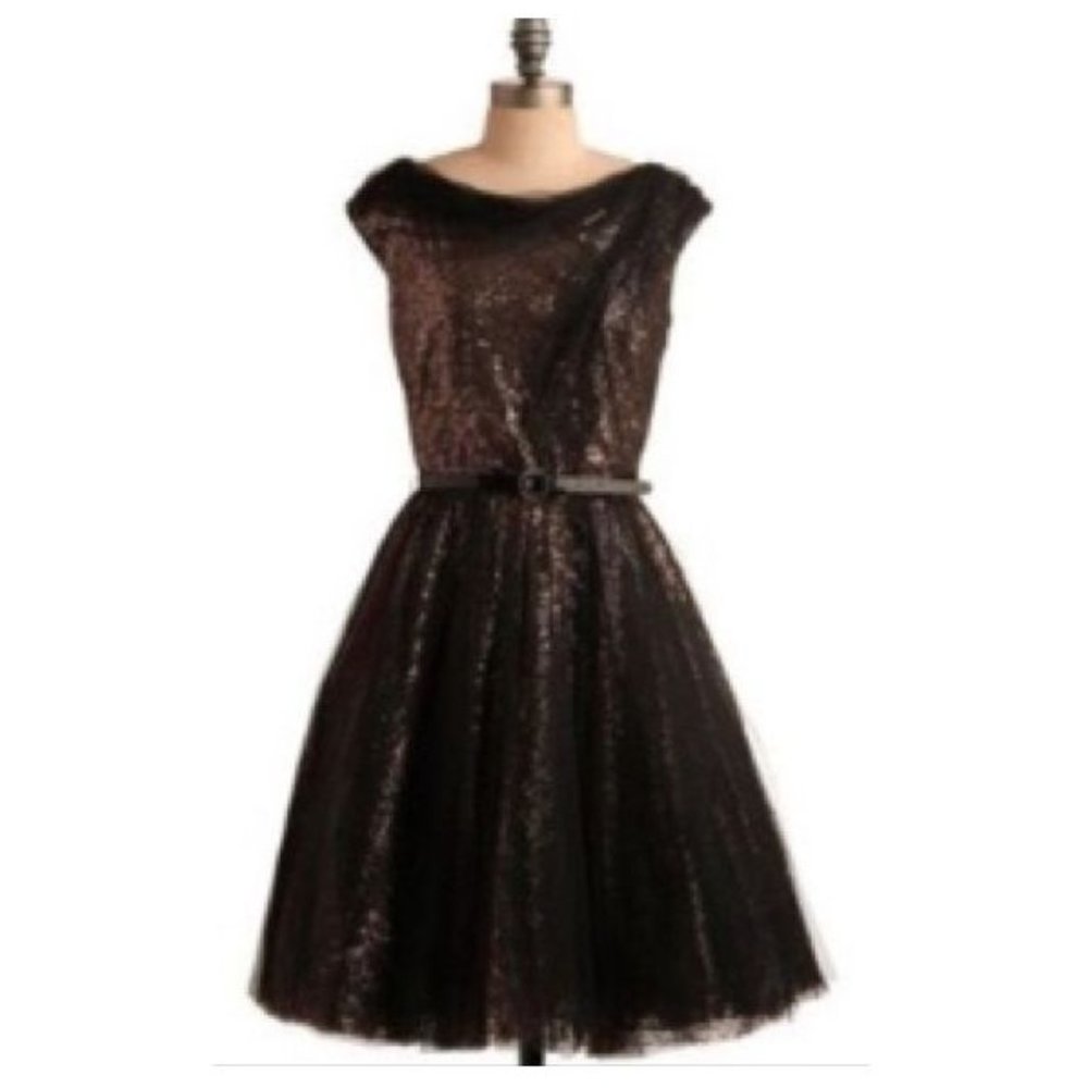 BYRON LARS sequined swing dress, sz 8 - Picture 2 of 9